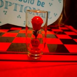 🌻5/$10 " I Love Mom" Red Rose Fairy glass Dome